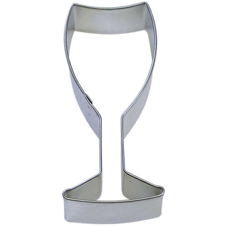 Champagne or wine glass cookie cutter