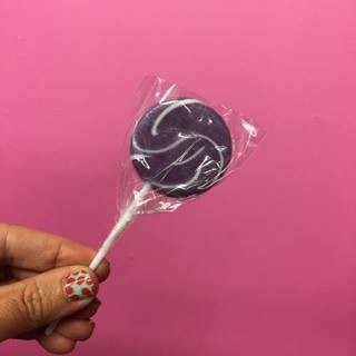 Purple and White Swirly lollipop Small (great for drip cakes)