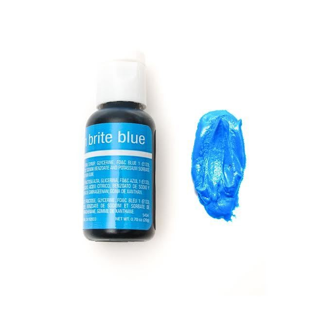 Concentrated food colouring gel paste Neon Brite Blue by Chefmaster
