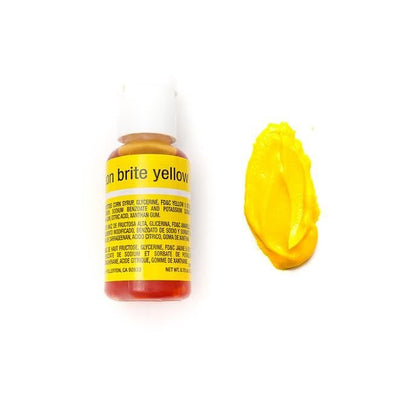 Chefmaster gel paste food colouring Neon Brite Yellow