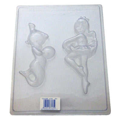 Mermaid and Ballerina chocolate mould
