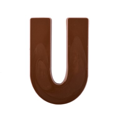 Jumbo Letter alphabet Chocolate Mould U