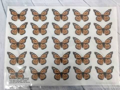 Wafer paper sheet Monarch Butterfly Butterflies