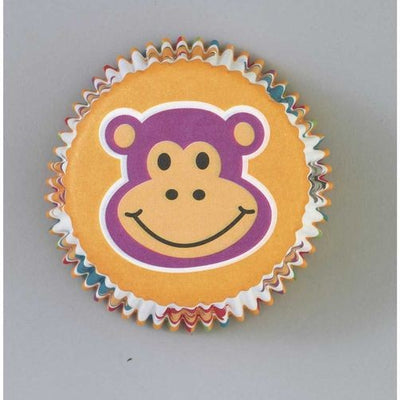 Jungle Pals cupcake papers Monkey Zebra Tiger Elephant Lion