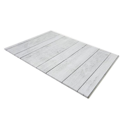 Rectangle White Planks woodgrain cake board 45x35cm