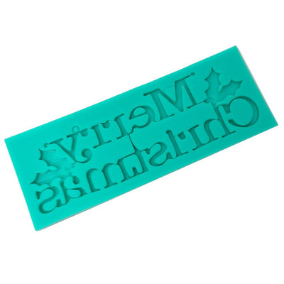 Merry Christmas words or phrase silicone mould