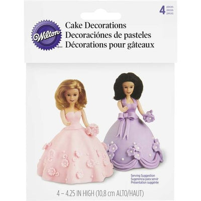 Mini doll picks pack 4 (for dolly varden cakes)