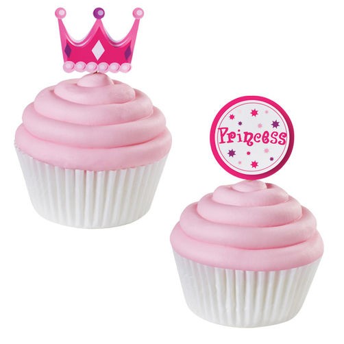 Princess and tiara fun cupcake picks