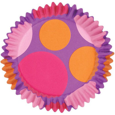 Colourcups foil (no grease cupcake papers) Pink purple orange No 1