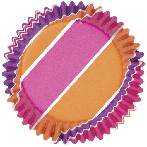 Colourcups foil (no grease cupcake papers) Pink Purple Orange style 2