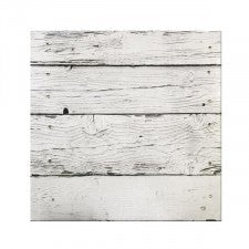 White Planks (woodgrain) White Masonite Cake board 10  square