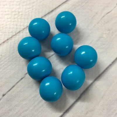 18mm Blue chocolate balls or pearls hard shell candy