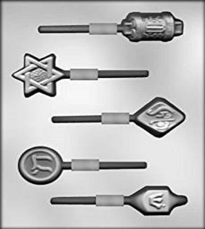 Jewish lollipop chocolate mould Star of David and more