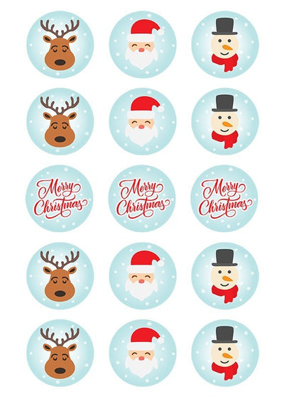 Design Sheet edible image Christmas Characters