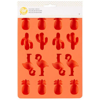 Flamingo Cactus & Pineapple chocolate or candy silicone mould