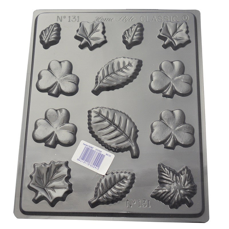 Shamrocks and leaves chocolate mould