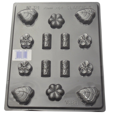 Flowers Leaves and Logs deep fill chocolate truffle mould