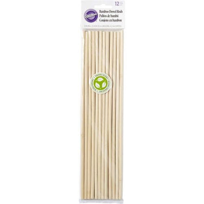 Bamboo dowel rods Eco friendly option pack 12