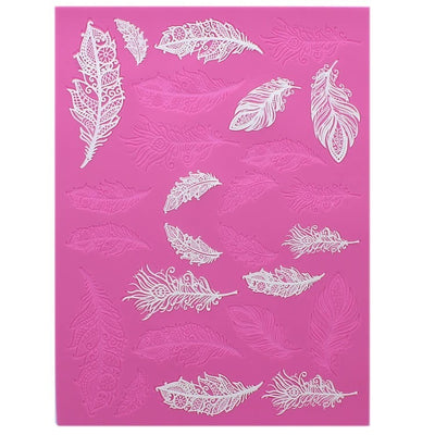 Cake lace Claire Bowman mat Feathers