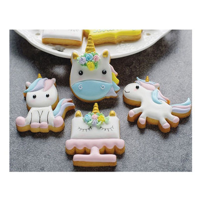 Unicorn set 8 fondant or mini cookie cutters