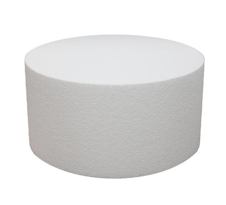 4 inch high Cake dummy 12 inch diameter round shape - Kiwicakes