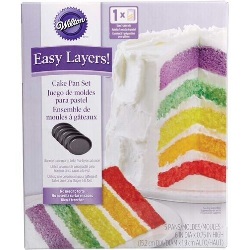 Easy Layers inch Cake Pan Set of (great for rainbow cakes