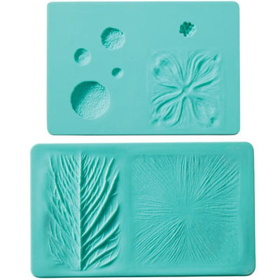 Wilton flower impression veining set of 2 silicone