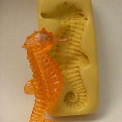 Seahorse Right facing silicone mould for isomalt by Simi Cakes