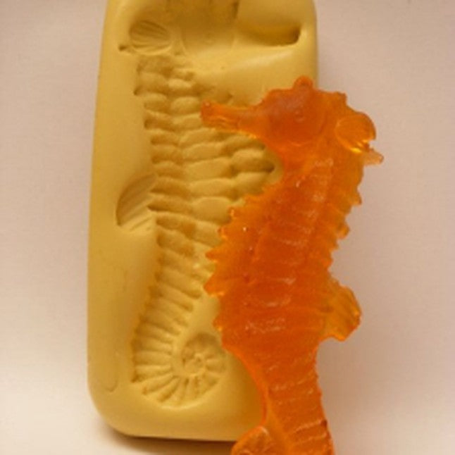 Seahorse Left facing silicone mould for isomalt by Simi Cakes
