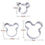 Mouse nesting ears set 3 cookie cutters