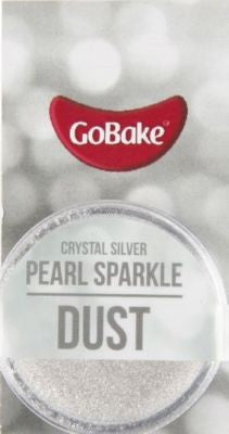 GoBake Sparkle Lustre Dust Crystal Silver Dusting Powder