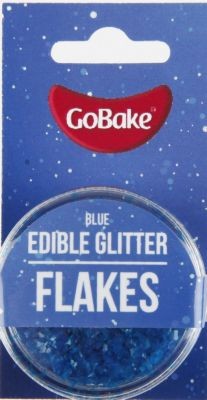 GoBake Edible Glitter Flakes Blue