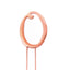Rose Gold metal numeral 0 cake topper pick