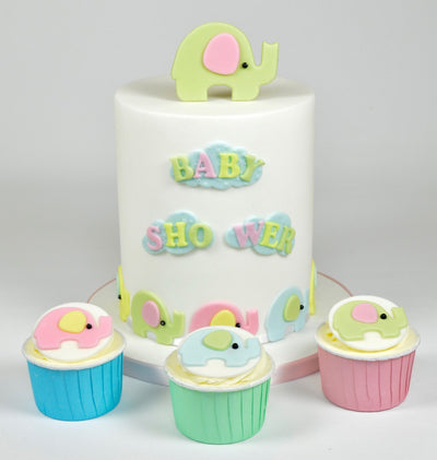 Fmm Mummy and Baby Elephant Elephants icing Cutter set