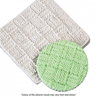 Crochet weave silicone mould impression mat