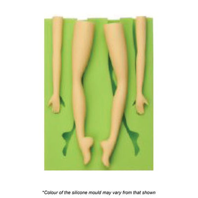 Woman arm and leg silicone mould