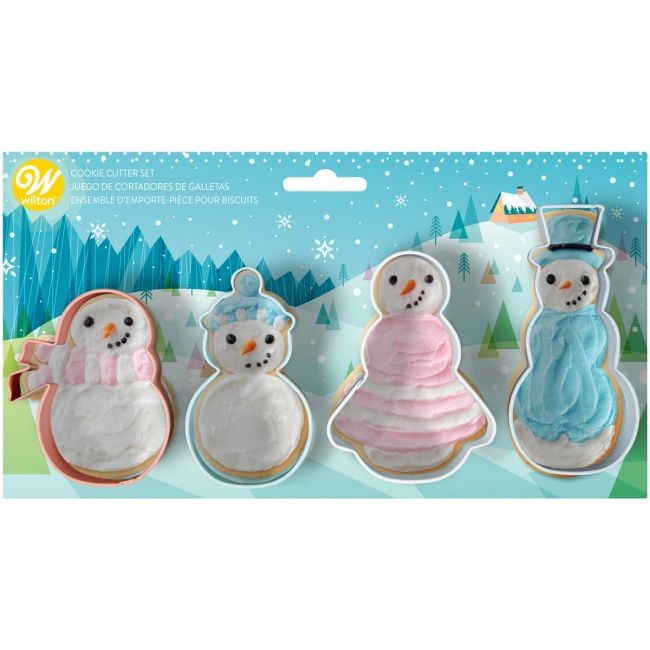 Snowmen family cookie cutters