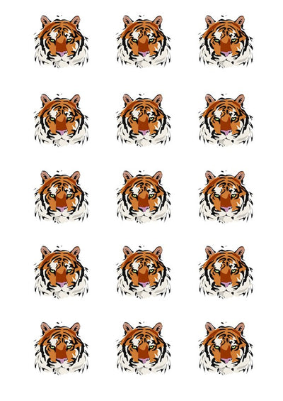 Design Sheet edible image Tiger