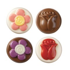 Flowers Cookie chocolate mould (insert Oreo cookie)