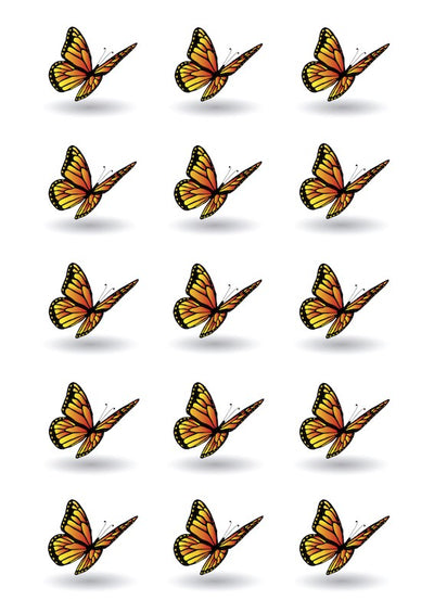 Design Sheet edible image Monarch Butterfly