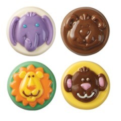 Animals chocolate cookie mould Jungle or Safari (insert Oreo cookie)