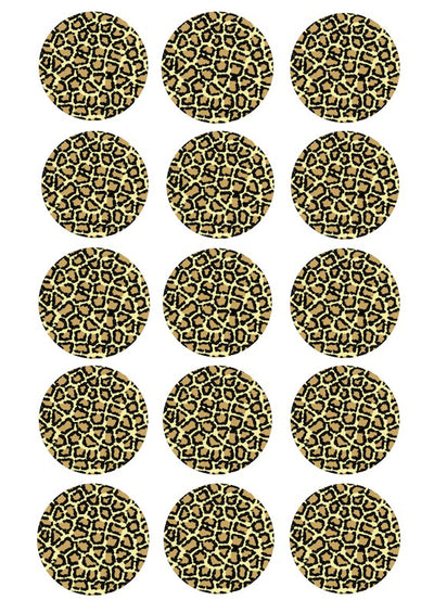Design Sheet edible image Leopard Safari print