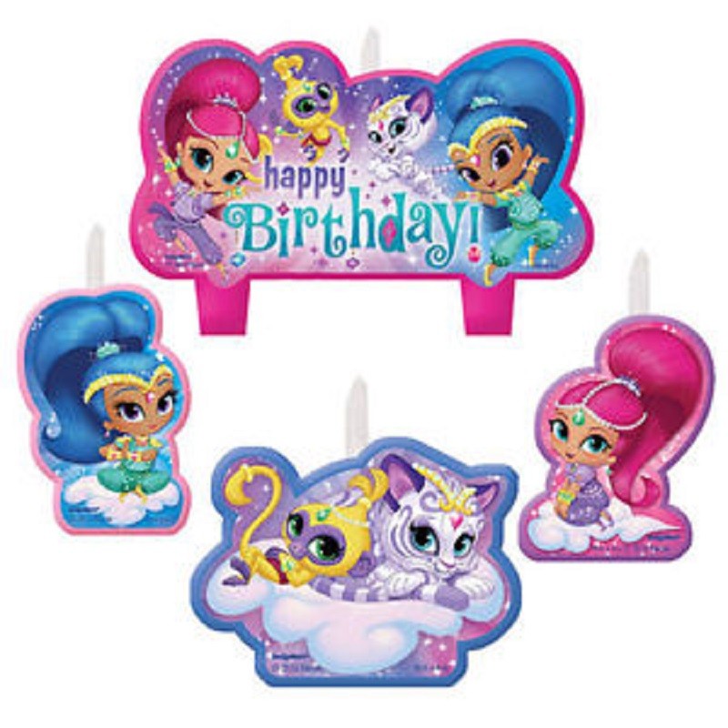 Shimmer and Shine set 4 Candles