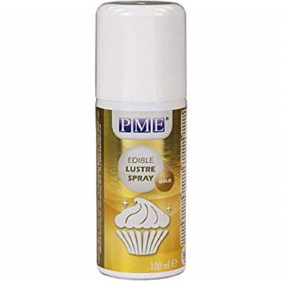 PME Edible lustre spray GOLD 100ml (North Island Urban Delivery ONLY)