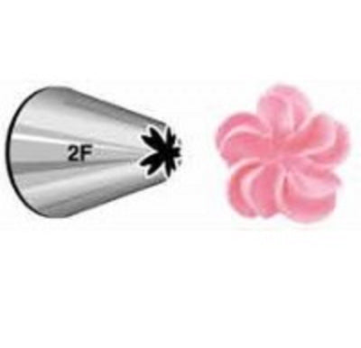 Large Wilton icing nozzle tip 2F Drop Flower or Rosettes
