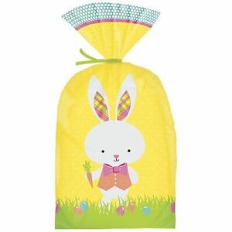 Easter Bunny Yellow treat bags (20)