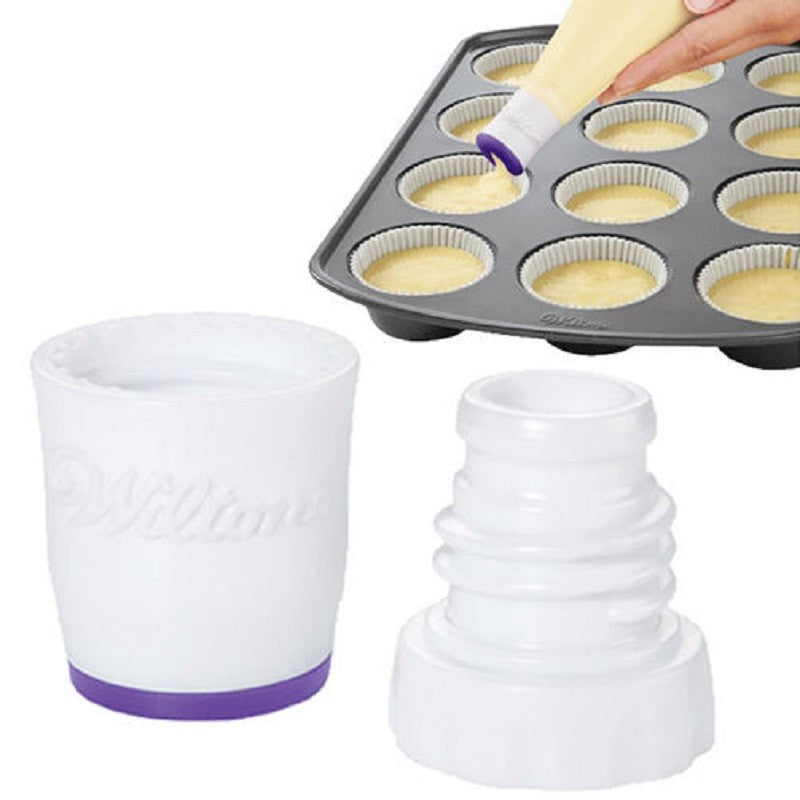 Perfect fill batter dispenser tip for cupcakes and more