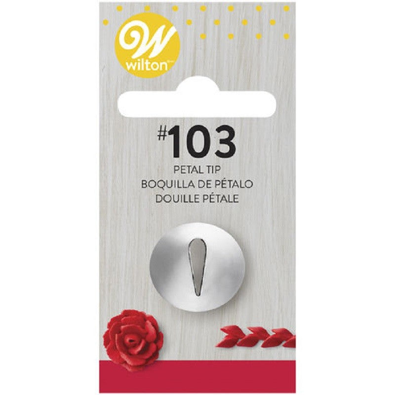Standard Wilton icing nozzle tip No 103 Petals