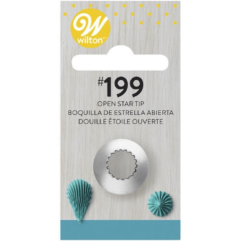 Standard Wilton icing nozzle tip No 199 Open Star