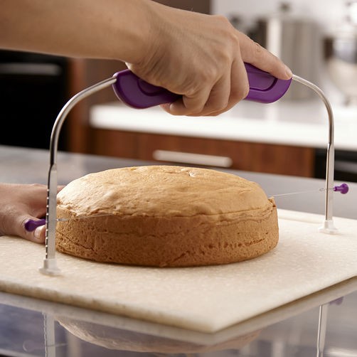 Comfort grip handle cake leveller up to 10 inch diameter